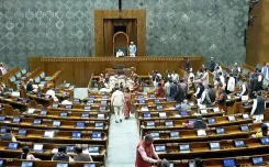 Why was the Lok Sabha adjourned so quickly today?