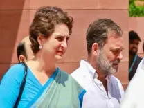 क्या लोकसभा में अमित शाह के भाषण का राहुल-प्रियंका ने किया विरोध?