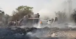 महाराष्ट्र: भिवंडी के कोन गांव में भीषण आग, दो स्क्रैप गोदाम जलकर राख 