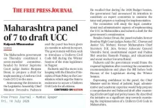 Maharashtra Forms 7-Member Panel to Draft UCC
