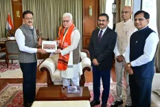 सिंहस्थ कुंभ मेला: गिरीश महाजन ने राज्यपाल जिष्णु देव वर्मा को 31 अक्टूबर के ध्वजारोहण का निमंत्रण दिया, राष्ट्रपति मुर्मु रहेंगी मुख्य अतिथि