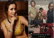 Malaika Arora shares a glimpse of her first working day of 2025