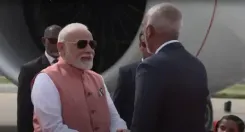 मालदीव पहुंचे प्रधानमंत्री मोदी, स्वतंत्रता दिवस समारोह में होंगे मुख्य अतिथि; राष्ट्रपति मुइज्जू ने किया स्वागत
