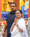 How does Mamata Banerjee promote communal harmony with Diwali wishes?