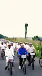 Mandaviya Cycles Through Thiruvananthapuram, Promotes Fitness