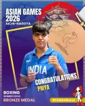 Mandaviya Hails Priya's Bronze in Asian Games Boxing