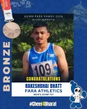 Mandaviya Hails Rakeshbhai Bhatt's Bronze at Asian Para Games 2026