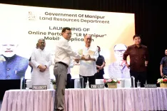 Manipur CM launches 8 land portals and LR Manipur app in Imphal