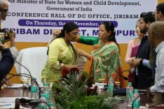 What Progress Has Union Minister Savitri Thakur Noted in Jiribam’s Health and Education?