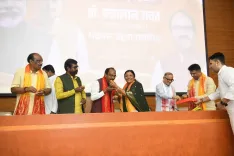Mannalal Rawat takes charge as BJP ST Morcha national chief in New Delhi