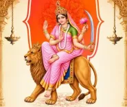 Yogi Adityanath greets devotees on Navratri Day 6, prays to Maa Katyayani