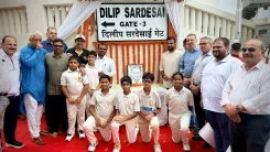 Dilip Sardesai Gate unveiled at Wankhede Stadium on his birth anniversary