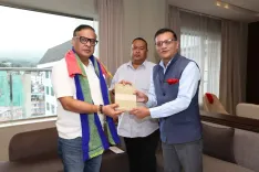 Meghalaya BJP leaders call on CM Himanta in Shillong