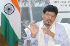 What is Meghalaya CM Conrad K. Sangma's agenda in Manipur?