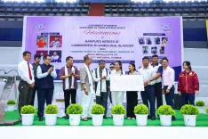 Mirabai Chanu felicitated in Imphal as Manipur unveils sports recruitment policy
