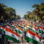CM Bhupendra Patel leads Tiranga Yatra in Gandhinagar
