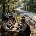 CM Dhami holds chai-pe-charcha, inspects pothole-free road drive