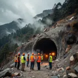 CM Dhami Inspects THDC Tunnel Accident Site in Chamoli