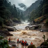 CM Dhami Orders Emergency Response After Bailey Bridge Swept Away in Chamoli