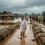 CM Himanta visits flood-hit Sumoni village, Charaideo