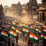 CM Nayab Saini leads Tiranga Yatra in Kurukshetra