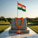 CM Nayab Saini pays tribute at Kurukshetra Shaheed Smarak during Tiranga Yatra