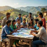 PM Modi Meets Viksit Vibrant Village Programme Youth