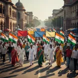 Rahul Gandhi leads protest march against 'vote chori' to EC office