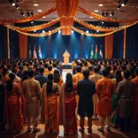 Rijiju shares PM Modi's live address to Indian diaspora in Auckland