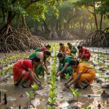 Shivraj highlights Sundarbans women turning grief into green cover