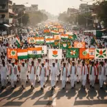 Tharoor Joins #ChaloDilli Protest March in Delhi