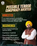 Moga Police bust terror module, arrest 17 in grenade attack case