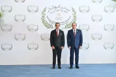 MoS Kirti Vardhan Singh meets Egyptian President Sisi at Sharm el-Sheikh Gaza Summit