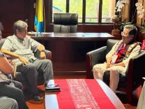 MoS Margherita holds talks with Palau, Tonga leaders at 55th PIF Summit