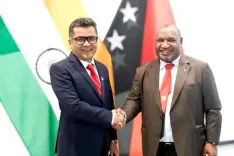 MoS Pabitra Margherita calls on Papua New Guinea PM James Marape