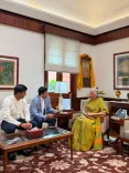 MoS Pemmasani, MP Devarayalu call on FM Sitharaman