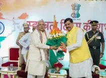 MP CM Dr. Mohan Yadav Joins Independence Day Ceremony at Lok Bhawan