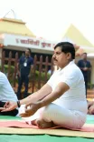 MP CM Mohan Yadav leads yoga session at Sendhwa's Gayatri Dham