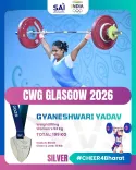 Nadda congratulates Gyaneshwari Yadav on CWG 2026 silver