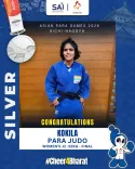 Nadda congratulates TOPS para-athlete Kokila on Asian Para Games silver