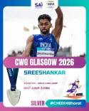 Nadda hails Sreeshankar's Silver in CWG 2026 Long Jump