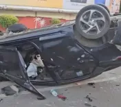 Did MP Cops Have A Close Call When A Speeding Vehicle Crashed Into Their Police Car In Bhopal?