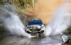Naveen Puligilla, Musa Sherif clinch third straight WRC3 podium at Rally del Paraguay