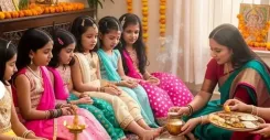 क्या नवरात्रि 2025 में महानवमी पर कन्या पूजन का विशेष महत्व है? जानिए शुभ मुहूर्त और विधि