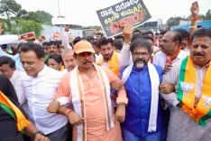 NEET row: Karnataka BJP leaders detained in Bengaluru; eggs hurled at MLA Harish