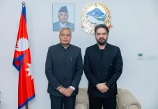 भारतीय राजदूत नवीन श्रीवास्तव की नेपाल PM बालेन शाह से विदाई मुलाकात, बुद्ध मूर्ति भेंट