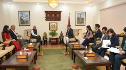 भारतीय राजदूत नवीन श्रीवास्तव से नेपाल के विदेश मंत्री शिशिर खनल की विदाई मुलाकात, द्विपक्षीय संबंधों की हुई सराहना