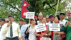 Nepali youths rally in Pokhara for Agnipath entry into Indian Army