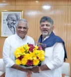 कर्नाटक CM शिवकुमार ने केंद्रीय मंत्री भूपेंद्र यादव से की मुलाकात, शरावती परियोजना और पश्चिमी घाट ESA पर रखी माँगें
