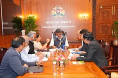 NITI Aayog Member Meets CM Shivakumar at Vidhana Soudha